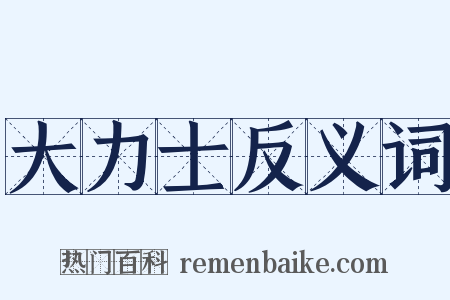 大力士反义词是什么意思的图片